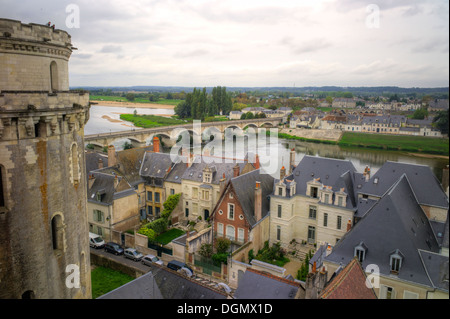 Fluss Loire, Amboise, Indre et Loire, Frankreich Stockfoto