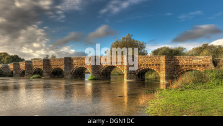 Weiße Mühle Brücke Stockfoto