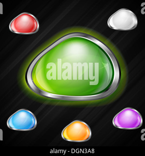 Glänzende Website-Elemente. Vector Illustration Eps 10 Stockfoto