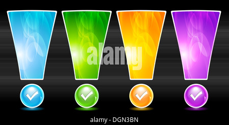 Bunte Website-Elemente. Vektor EPS 10 Stockfoto