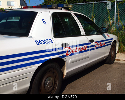 Detroit Police Department Auto, Detroit, Michigan, USA Stockfoto