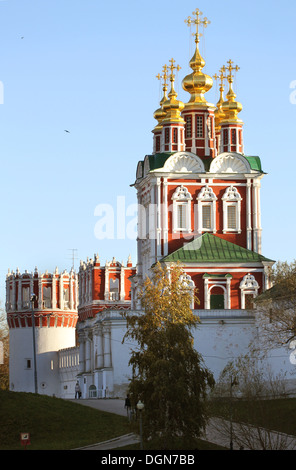 Kirche von der Verklärung des Nowodewitschi-Kloster in Moskau Stockfoto