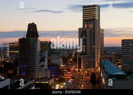 Berlin, Deutschland, Blick aus dem Haus Eden an der Budapester Straße Stockfoto