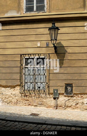 Alte Fassade, Prag, Tschechische Republik, Europa Stockfoto