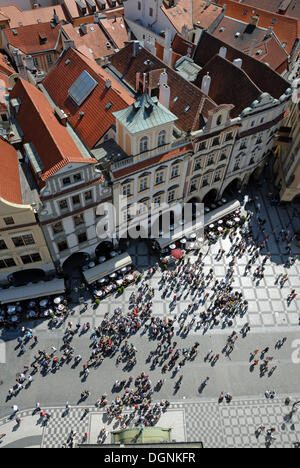 Stadtbild-Blick vom alten Rathaus, Prag, Tschechische Republik, Europa Stockfoto