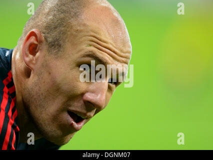 München, Deutschland. 23. Oktober 2013. Arjen Robben von Bayern München im Bild während der 3. Runde der Champions League-Gruppe D-Fußballspiel gegen Viktoria Plzen in München, 23. Oktober 2013. Bildnachweis: Michal Kamaryt/CTK Foto/Alamy Live-Nachrichten Stockfoto