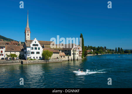 Stadtansicht von Stein bin Rhein, Bodensee, Schweiz, Europa Stockfoto