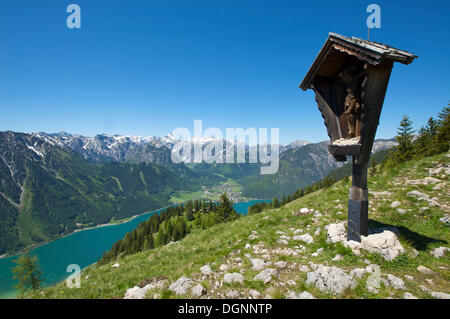 Blick auf Lake Achensee aus Durrakreuz Sicht, Tirol, Österreich, Europa Stockfoto