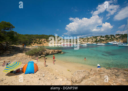 Bucht von Portals Vells, Mallorca, Mallorca, Balearen, Spanien, Europa Stockfoto