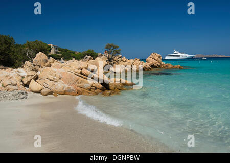 Capriccioli Strand, Costa Smeralda, Sardinien, Italien, Europa Stockfoto