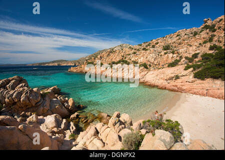 Bucht von Cala Coticcio, Isola Caprera, La Maddalena, Sardinien, Italien Stockfoto