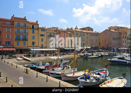 Hafen, Côte d ' Azur, Saint-Tropez, Département Var, Region Provence-Alpes-Côte d ' Azur, Frankreich Stockfoto