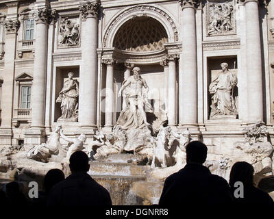Trevi-Brunnen, Fontana di Trevi, Rom, Italien, Europa Stockfoto