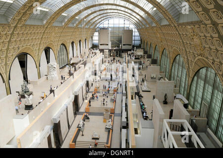 Innere des Musée d ' Orsay, Musée d ' Orsay, Paris, Frankreich, Europa Stockfoto