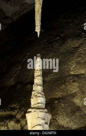 Chinese Theater, Stalagmiten und Stalaktiten, großes Zimmer, Carlsbad Caverns National Park, New Mexico, USA Stockfoto