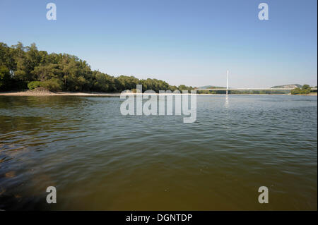 Donaubrücke Hainburg, Danube Feuchtgebiete, Donau-Auen-Nationalpark, untere Austria, Österreich, Europa Stockfoto