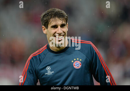 München, Deutschland. 23. Oktober 2013. Münchens Javi Martinez in der Champions League-Gruppe D-match zwischen Bayern München und Viktoria Pilsen in Allianz Arena in München, 23. Oktober 2013. Foto: ANDREAS GEBERT/Dpa/Alamy Live-Nachrichten Stockfoto