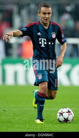 München, Deutschland. 23. Oktober 2013. Münchens Rafinha während der Champions League-Gruppe D match zwischen Bayern München und Viktoria Pilsen in Allianz Arena in München, 23. Oktober 2013. Foto: Sven Hoppe/Dpa/Alamy Live News Stockfoto