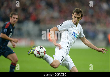 München, Deutschland. 23. Oktober 2013. Pilsen Tomas Horava während der Champions League-Gruppe D match zwischen Bayern München und Viktoria Pilsen in Allianz Arena in München, 23. Oktober 2013. Foto: Andreas Gebert/Dpa/Alamy Live-Nachrichten Stockfoto