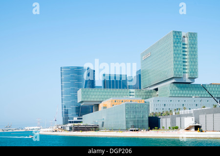 Außenseite der Cleveland Klinik-Neubau auf Al Maryah Insel der neuen Central Business District im Bau in Abu Dhabi Stockfoto