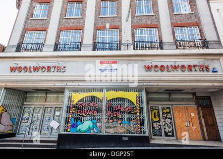 England, Kent, Margate, leere Shop in Margate High Street Stockfoto