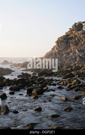 Paradiesische Cíes-Inseln (Islas Cies), Naturschutzgebiet in Galicien, Spanien, Haus von Rodas Strand (Praia Das Rodas) Stockfoto