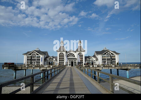 Anlegestelle der Ostsee Spa Stadt von Sellin, Rügen, Rugia, Mecklenburg-Vorpommern Stockfoto