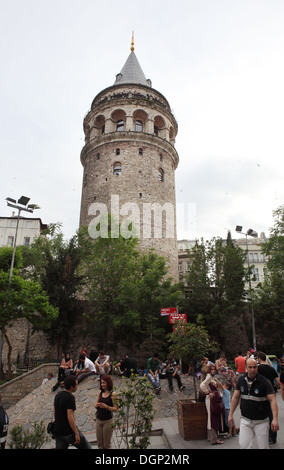 Istanbul, Türkei, der Galata-Turm in Istanbul Stockfoto