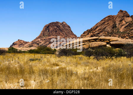 Spitzkoppe Granit Gipfeln, Damaraland, Namibia, Afrika Stockfoto