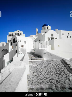 Oia, Santorin, Kykladen, Griechenland, Europa Stockfoto
