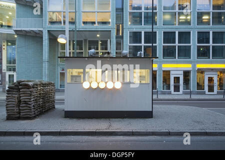 Ehemaligen Grenzübergang Checkpoint Charlie, Berlin Stockfoto