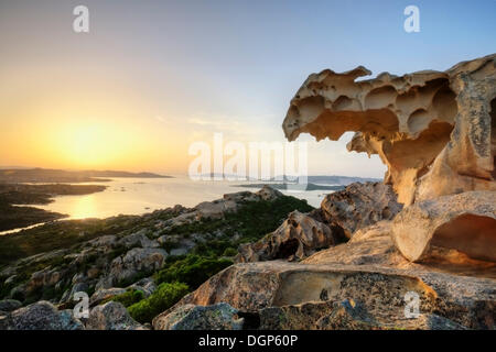 Blick vom Capo d ' Orso auf der Insel La Maddalena, Sardinien, Italien, Europa Stockfoto