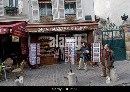 Souvenir-Shop in Montmartre, Paris, Frankreich Stockfoto