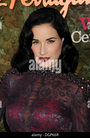 DITA VON TEESE amerikanische burlesque Tänzerin und Schauspielerin im Oktober 2013. Foto Jeffrey Mayer Stockfoto