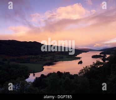 Blick von der Königin Blick auf Loch Tummel, Tayside Region, Schottland, Vereinigtes Königreich, Europa Stockfoto