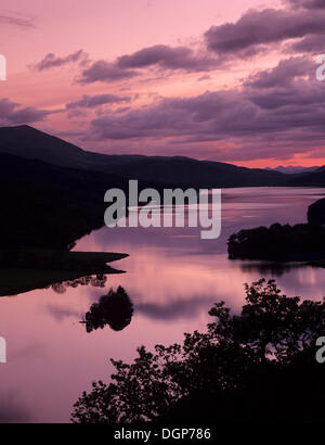 Blick von der Königin Blick auf Loch Tummel, Tayside Region, Schottland, Vereinigtes Königreich, Europa Stockfoto