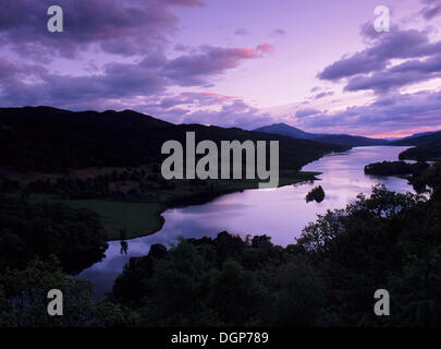 Blick von der Königin Blick auf Loch Tummel, Tayside Region, Schottland, Vereinigtes Königreich, Europa Stockfoto