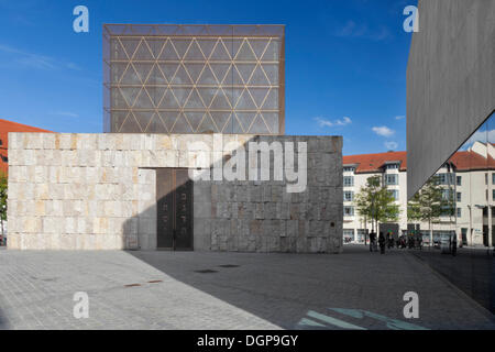 Jüdisches Zentrum am Jakobsplatz Quadrat mit Ohel Jakob Synagoge, München, Bayern, Oberbayern Stockfoto