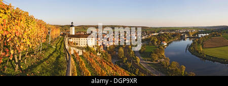 Schloss Horneck Palace auf dem Neckar, Gundelsheim, Baden-Württemberg Stockfoto