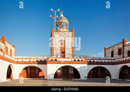 Faro De La Entallada Leuchtturm am Punta De La Entallada, Punta De La Entallada, Fuerteventura, Kanarische Inseln, Spanien Stockfoto