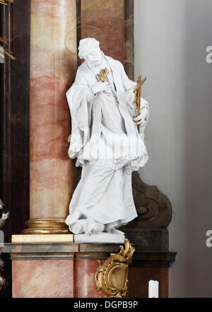 Gnadenstatue, St. Francis Xavier von Ignaz Guenther, St. Joseph Church, Fuenfseenland, fünf-Seen-Region, Bayern, Oberbayern Stockfoto