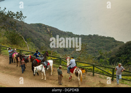 Catarina-See, bekannt als Laguna de Apoyo, Nicaragua. Stockfoto
