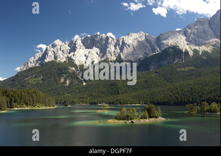 See Eibsee in Bayern auf Alp Berge Stockfoto