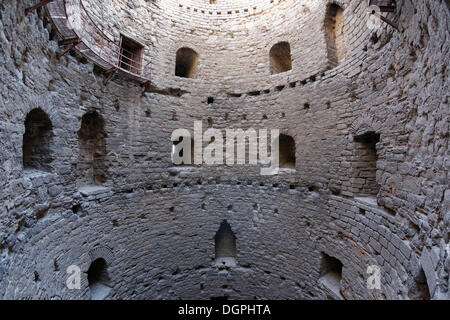 Inschrift Tower, Yedikule Schloß oder Yedikule Festung, Burg der sieben Türme, Theodosan Wände, Yedikule, Istanbul Stockfoto