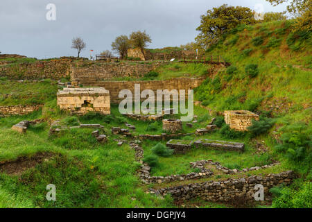 Palace House, Troja VI, Troy, Çanakkale Provinz, Marmara Region, Türkei Stockfoto