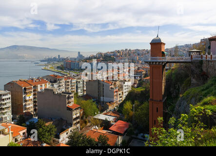 Historischen Aufzug, Asansoer, unterzutauchen, Izmir, İzmir Provinz, ägäische Region, Türkei Stockfoto