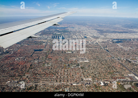 Luftbild von Miami, USA. Stockfoto