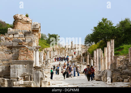 Curetes Street, Ephesus, Selçuk, İzmir Provinz, ägäische Region, Türkei Stockfoto