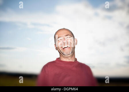 Mann lachen Stockfoto