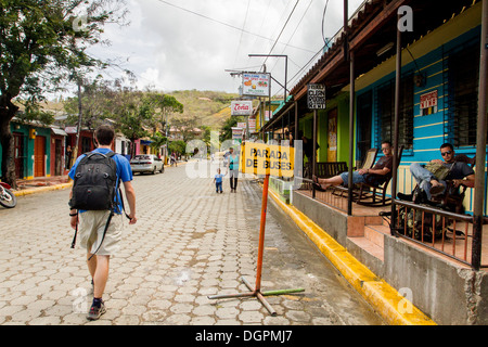 Bushaltestelle in San Juan del Sur, Nicaragua. Stockfoto